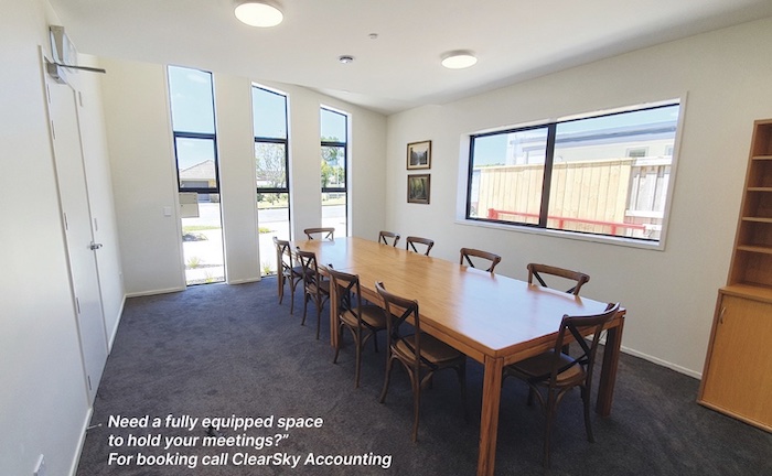 Meeting room for hire Pukekohe - ClearSky Accounting